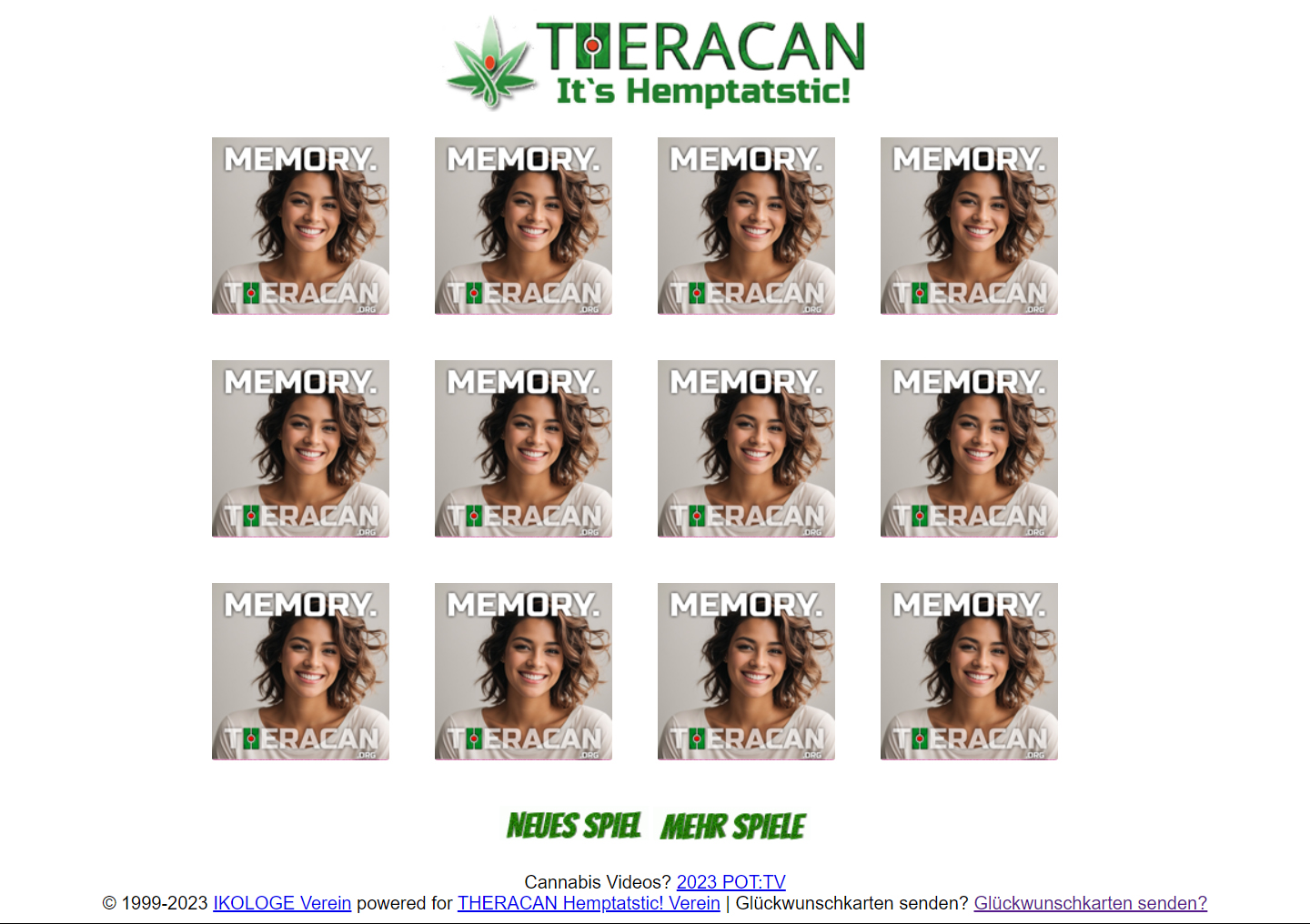 THERACAN Memory Game - Gedächtnistraining der Superlative! https://memory.theracan.org