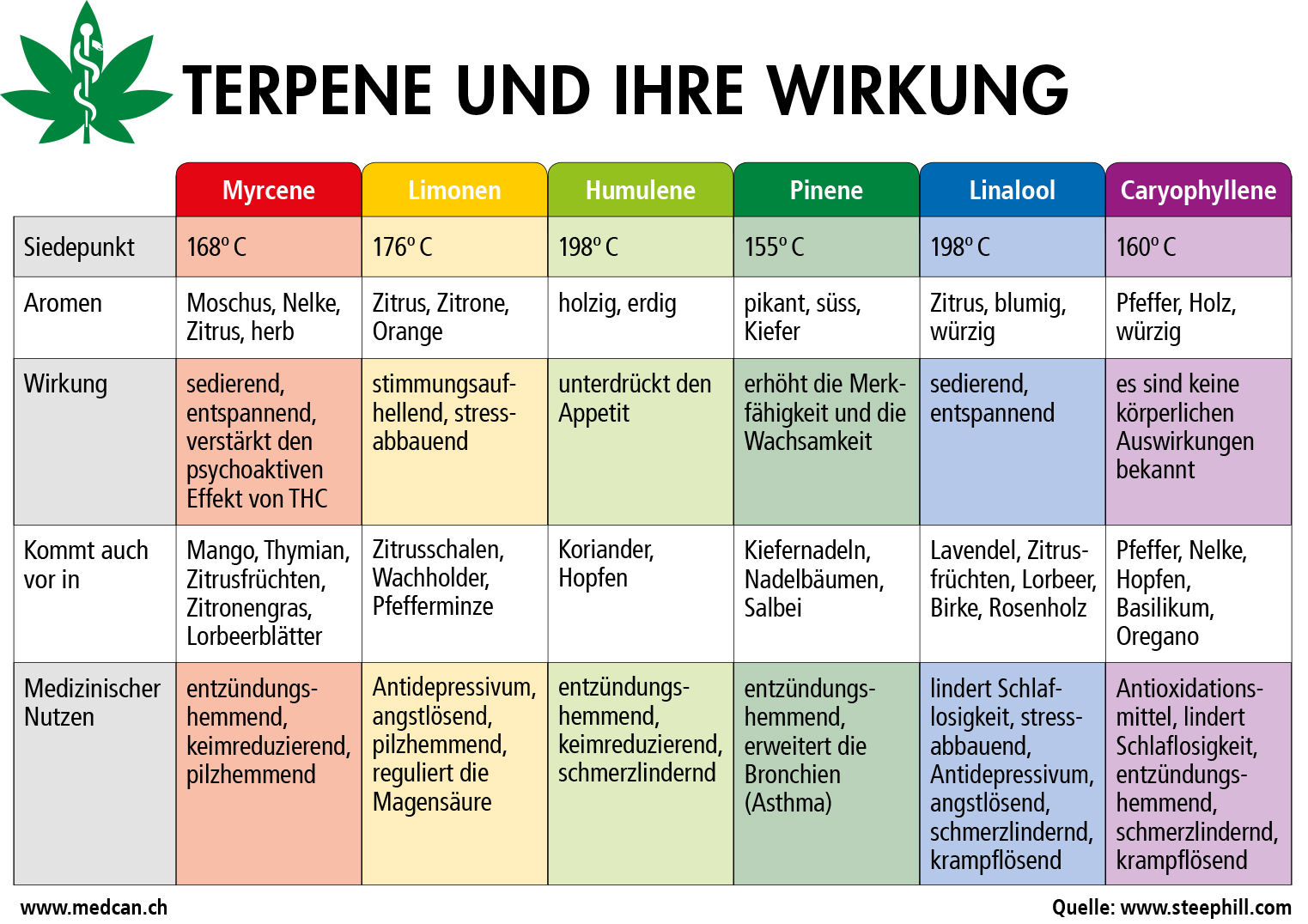 Terpene und ihre Wirkung